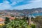 Aerial view of port of Cartagena in Spain