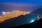 Aerial view of the port city of Iquique in the coast of the Atacama desert