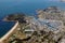 Aerial view of Port-Crouesty in Brittany, France