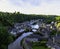 Aerial view of Port of Dinan - Dinan, France