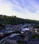 Aerial view of Port of Dinan - Dinan, France