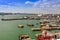 Aerial view of The Port of Southampton with Quay Marina and Boats, United Kingdom