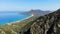 Aerial view, Portixeddu beach, Sardinia, Italy