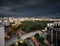 Aerial view of Porto Alegre with Joao Pessoa Avenue and Farroupilha Park Redencao - Porto Alegre, Rio Grande do Sul, Brazil