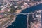 Aerial View of Porto - Arrabida Bridge