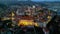 Aerial view of Porto Maurizio on the Italian Riviera in the province of Imperia, Liguria, Italy