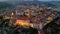 Aerial view of Porto Maurizio on the Italian Riviera in the province of Imperia, Liguria, Italy