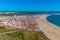 Aerial view of Portuguese seaside town Nazare