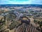 Aerial view of a Portuguese villa in the municipality of Alandroal in Spain