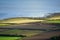 Aerial view of potato fields near Comber, Northern Ireland