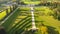 Aerial view. Powerscourt gardens. Wicklow. Ireland