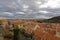 An aerial view of the Prague Castle Complex