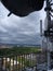 Aerial view of Prague city from the top of antenna building