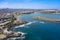 Aerial view of Praia city in Santiago - Capital of Cape Verde Is