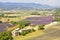 Aerial view of Provence and the lavender fields