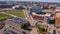 Aerial view of the Providence cityscape in Rhode Island, United States of America