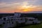 Aerial view of Providence Hospital at sunset in Mobile, Alabama