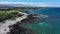 Aerial view  of Puako Beach Big Island Hawaii