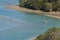 Aerial view of Puhoi river