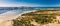 Aerial view of Pumicestone Passage, Bribie Island and Caloundra, Sunshine Coast, Queensland, Australia