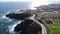 Aerial view of Punta Angeles Lighthouse at in Chile