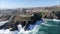 Aerial view of Punta Angeles Lighthouse at in Chile