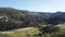 Aerial view of pyrenean mountain and meadow , France