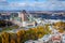 Aerial View of Quebec City in the Fall, Canada