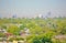 Aerial view queens brooklyn new york panorama