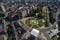 Aerial view of Queens Gardens, Kinston upon Hull City park Leisure and events space