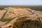 Aerial view of the race track in Finland