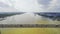 Aerial view of Rach Mieu bridge, Tien Giang, Vietnam.