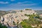 Aerial view of Ragusa Ibla old town before the sunset