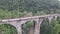 Aerial view of the railway bridge.