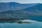 Aerial view of Rama lake or Ramsko jezero , Bosnia and Herzegovina