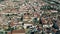 Aerial View Red Tiled Roofs City