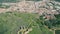 Aerial View Red Tiled Roofs City