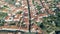 Aerial View Red Tiled Roofs City