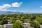 Aerial view of the Reno-Sparks Nevada downtown skyline district