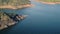 Aerial View Reservoir near Dam