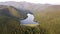 Aerial view of Reservoir peak in the valley background, Thailand