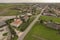 Aerial View of Residential Area in Rural Pianura Padana