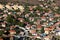 Aerial view of a residential district