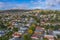 Aerial view of residential houses at Launceston, Tasmania