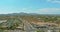 Aerial view of residential quarters near mountain desert at beautiful Fountain Hills town urban landscape the in Arizona