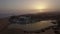 Aerial view of resort on Gran Canaria coast at sunset