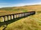 Aerial view of Ribblehead viaduct, located in North Yorkshire, the longest and the third tallest structure on the Settle-Carlisle