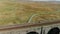 Aerial view of Ribblehead viaduct, located in North Yorkshire, United Kingdom