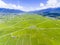 Aerial view of rice field valley. taiwan.