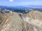 Aerial view of Rila mountain near Musala peak, Bulgaria